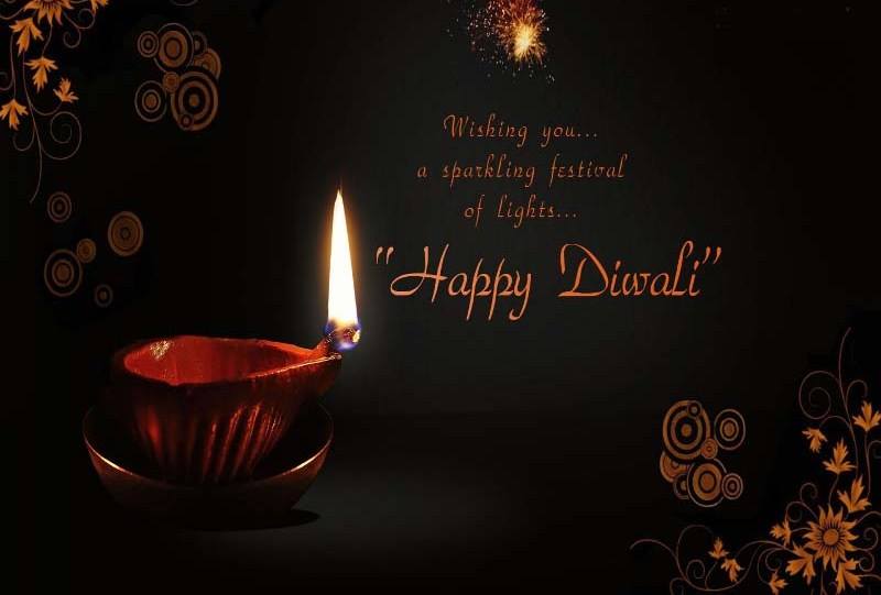 Happy Diwali Greeting card 