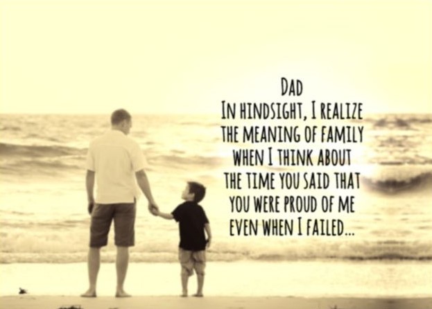 Send thanku message to your father