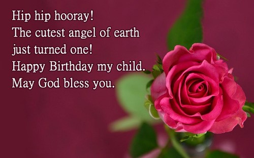 Happy Birthday Quotes & Image For 1 Year Old Baby