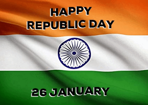 2019 Flag GIF Image For Happy Republic Day