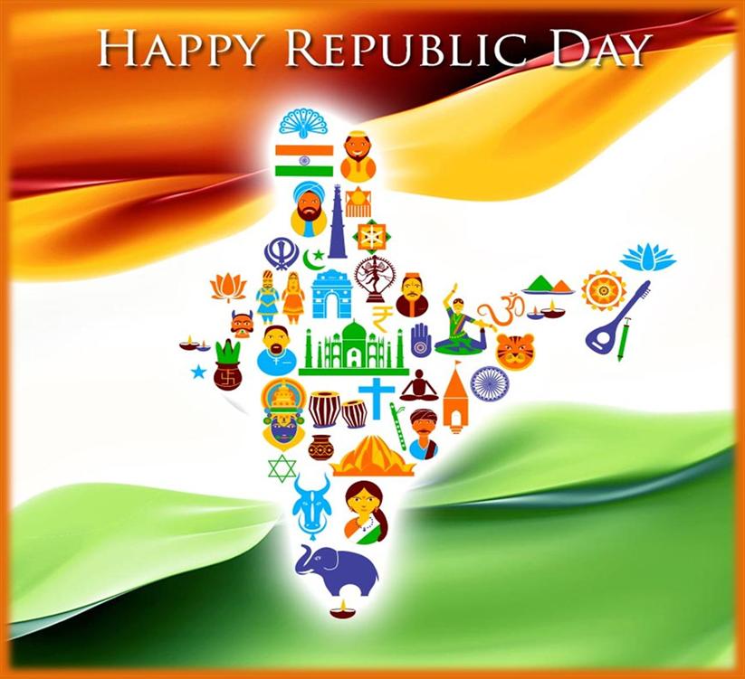 Republic Day India Map Images