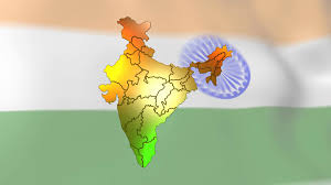 Republic Day Map Images With Flag Background