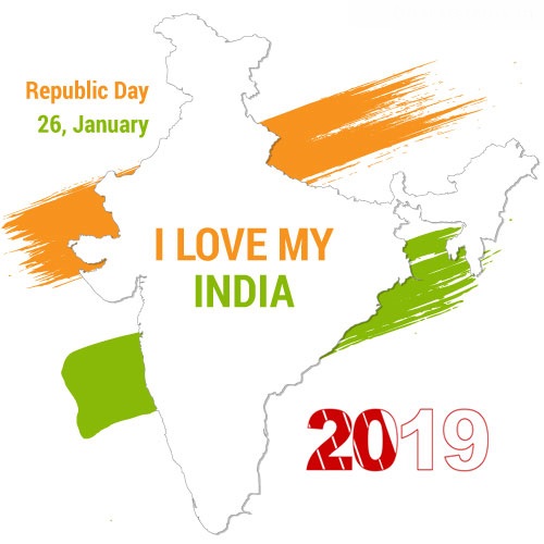26 january 2019 Republic Day Flag Images