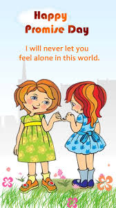 happy Promise day wishes Cartoon wallpaper 2019