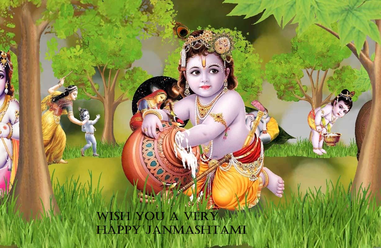 Best Janmashtami Wallpaper For Wishes Quotes Images 2019 For Whatsapp Status