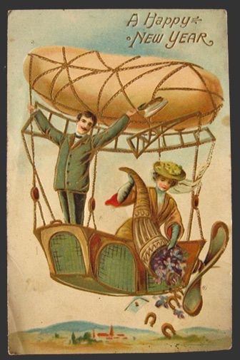 Happy New Year Greetings 2020 Wishes Vintage Cards