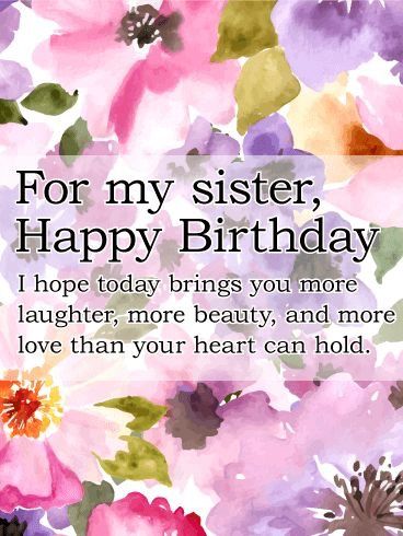 Birthday Wishes for Sister
