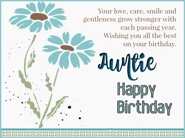 Wish You a Very Happy Birthday Aunt