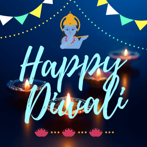 Charming Photo For Wishing Happy Diwali