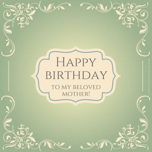 Birthday Wishes Images for Mother