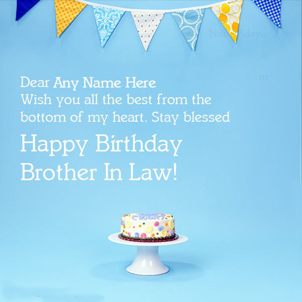 Birthday Wishes Images for Brother-in-Law