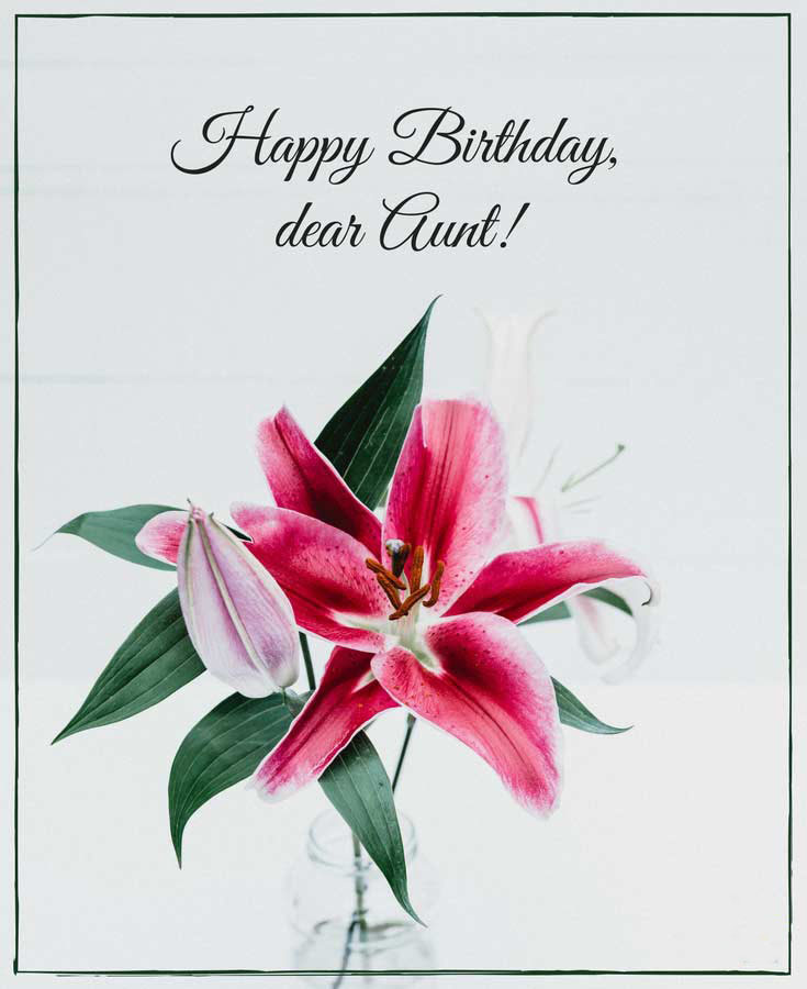 Birthday Wishes for Aunt Images