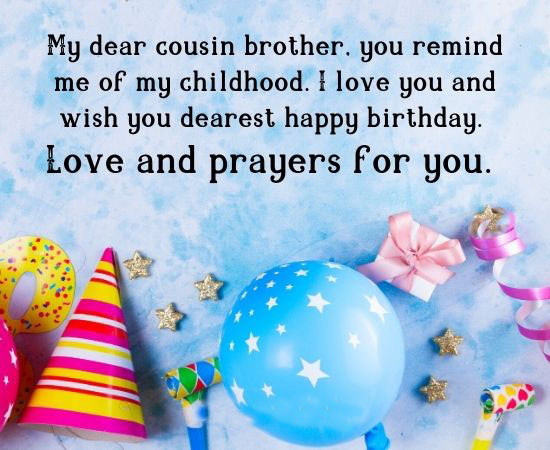 Birthday Wishes for Cousin Brother Images
