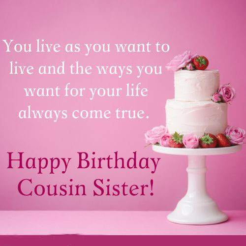 Birthday Wishes for Cousin Sister Images