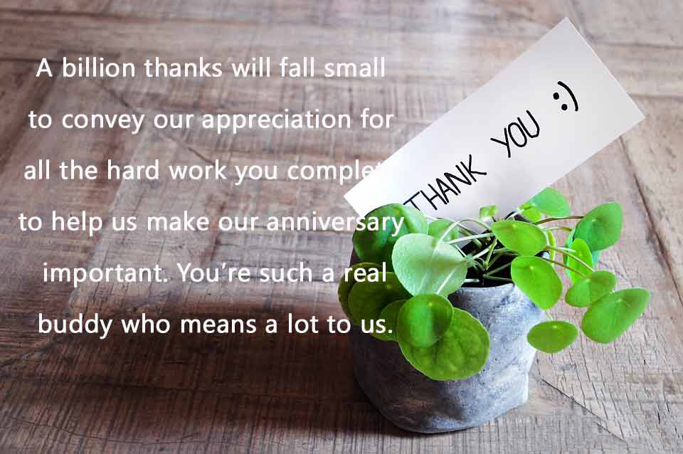 Anniversary Thank You Messages