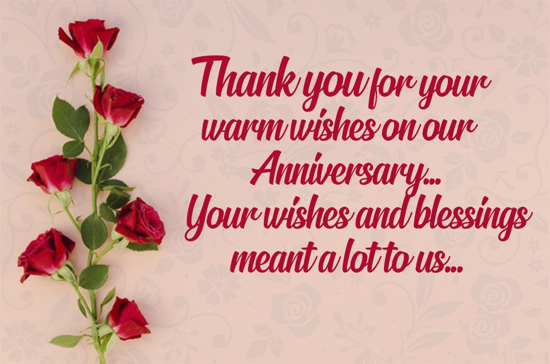 Anniversary Thank You Messages