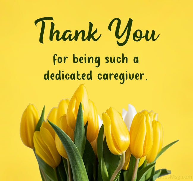 Thank You Message for Caregiver Images
