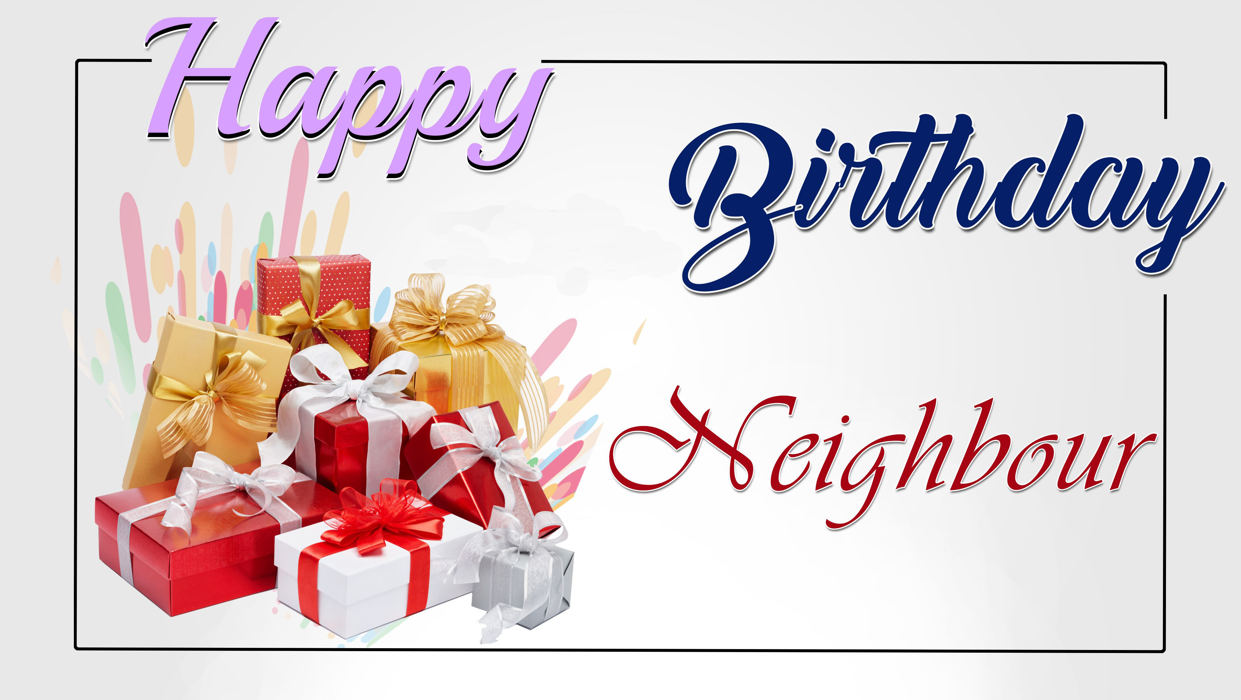 Image Of Happy Birthday Wishes for a Imaginable Neighbor