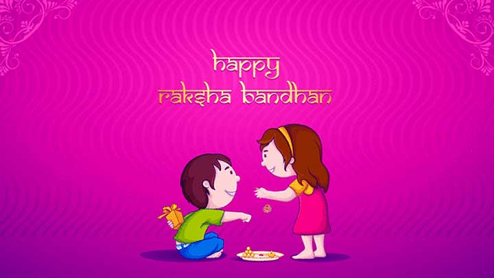 Beautiful Image Of  Wishing Happy Raksha Bandhan 