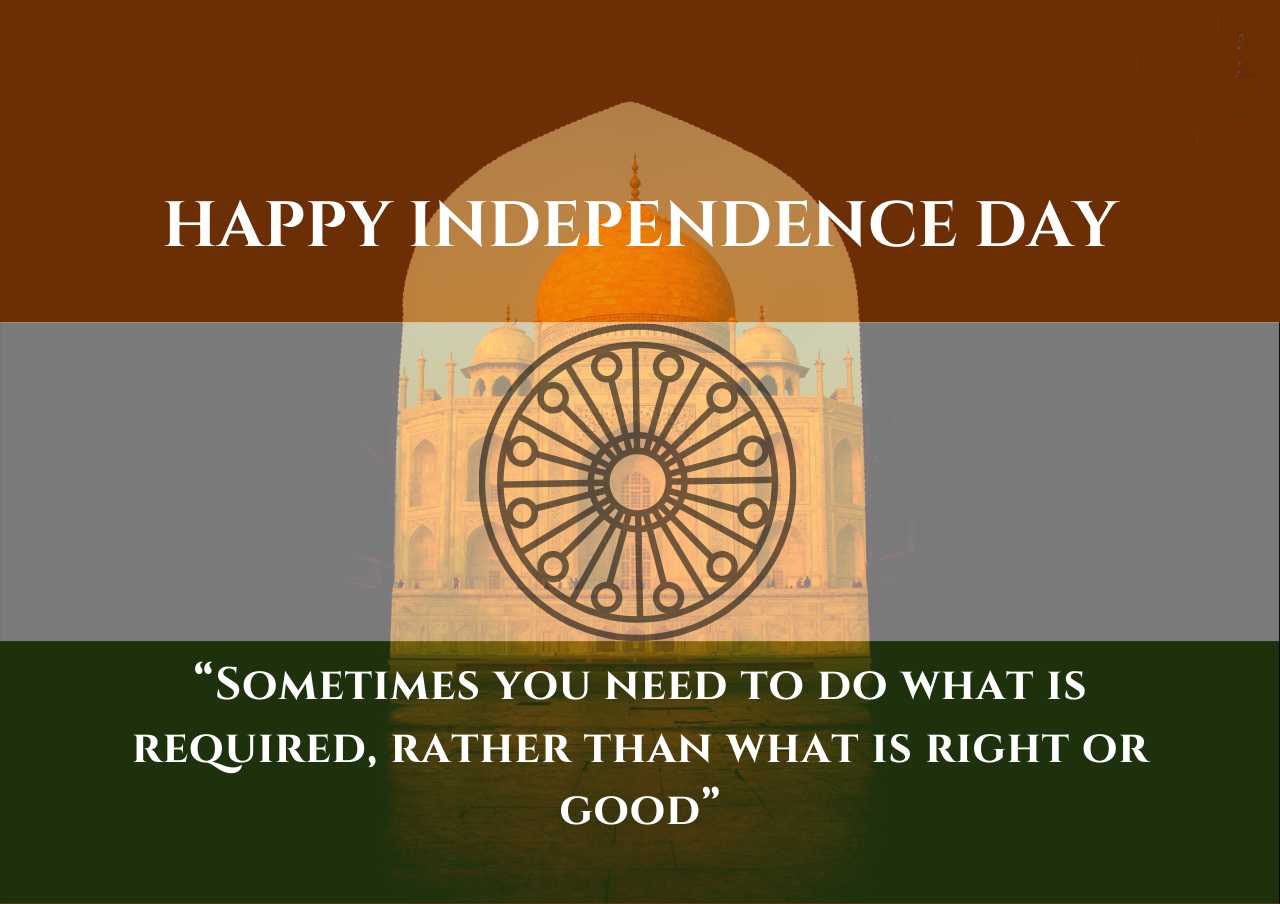 Beautiful Image Of  Wishing Indian Independence Day