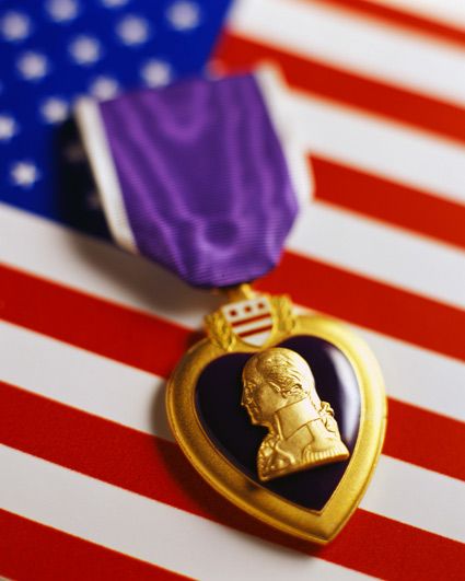 Background Image For Wishes USA Purple Heart Day 2021 