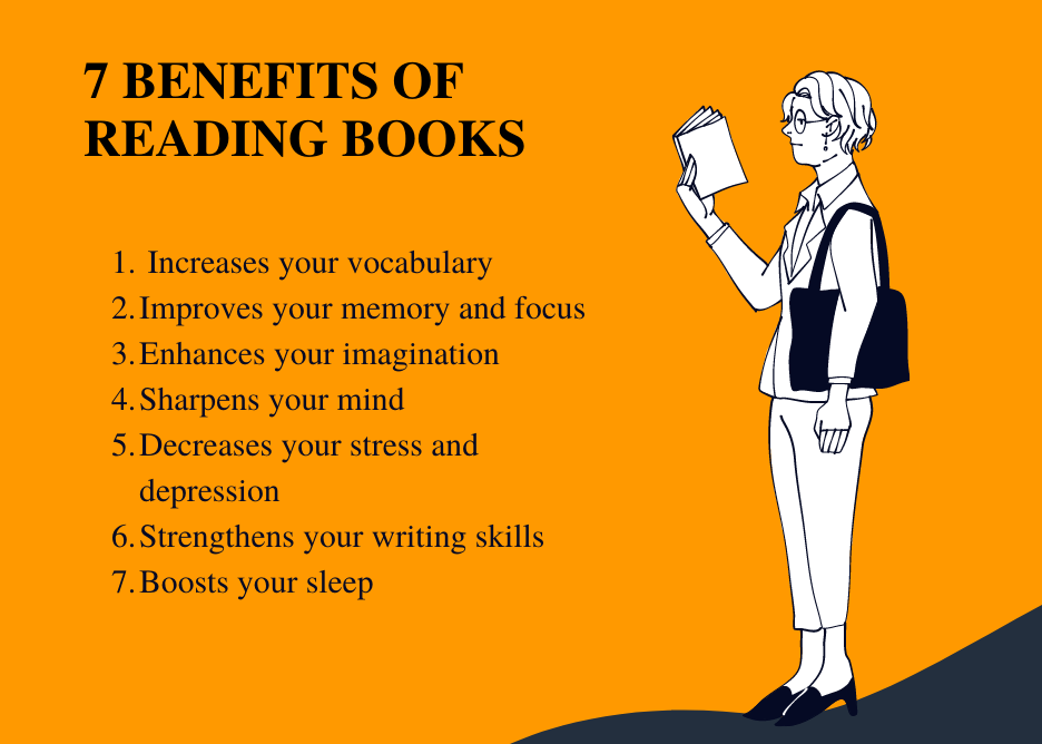 Importance and benefits of reading books in student life