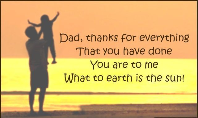 Thank you my father for everything thank you father