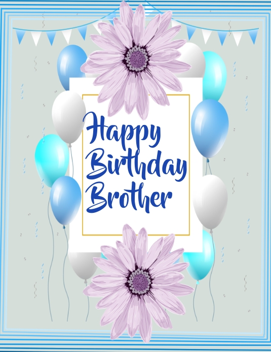 Happy birthday wishing image for brother