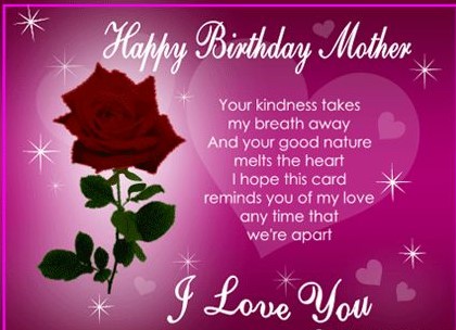 Perfect Birthday Wishing Image For Mother