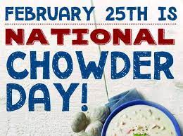 Happy National Clam Chowder Day 2023