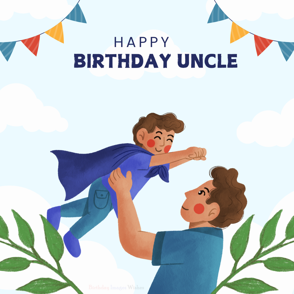 Happy Birthday Uncle Images & Wishes – Superhero Style Fun Birthday Card