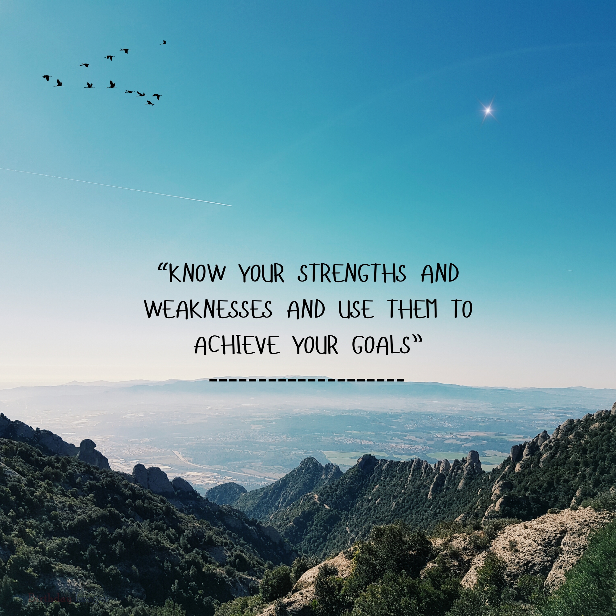 Know Your Strengths and Achieve Your Goals – Inspirational Images & Wishes for Growth