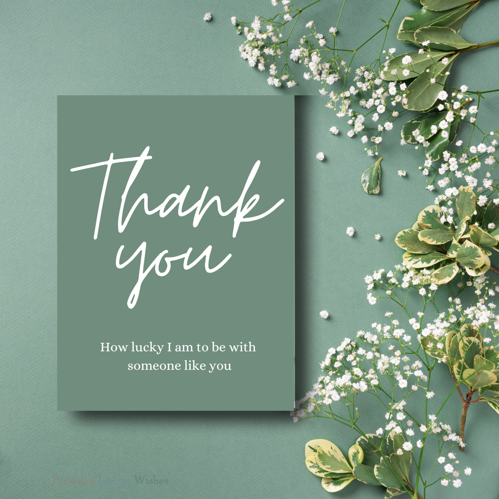 Thank You Images and Wishes – Elegant Green Floral Card Design