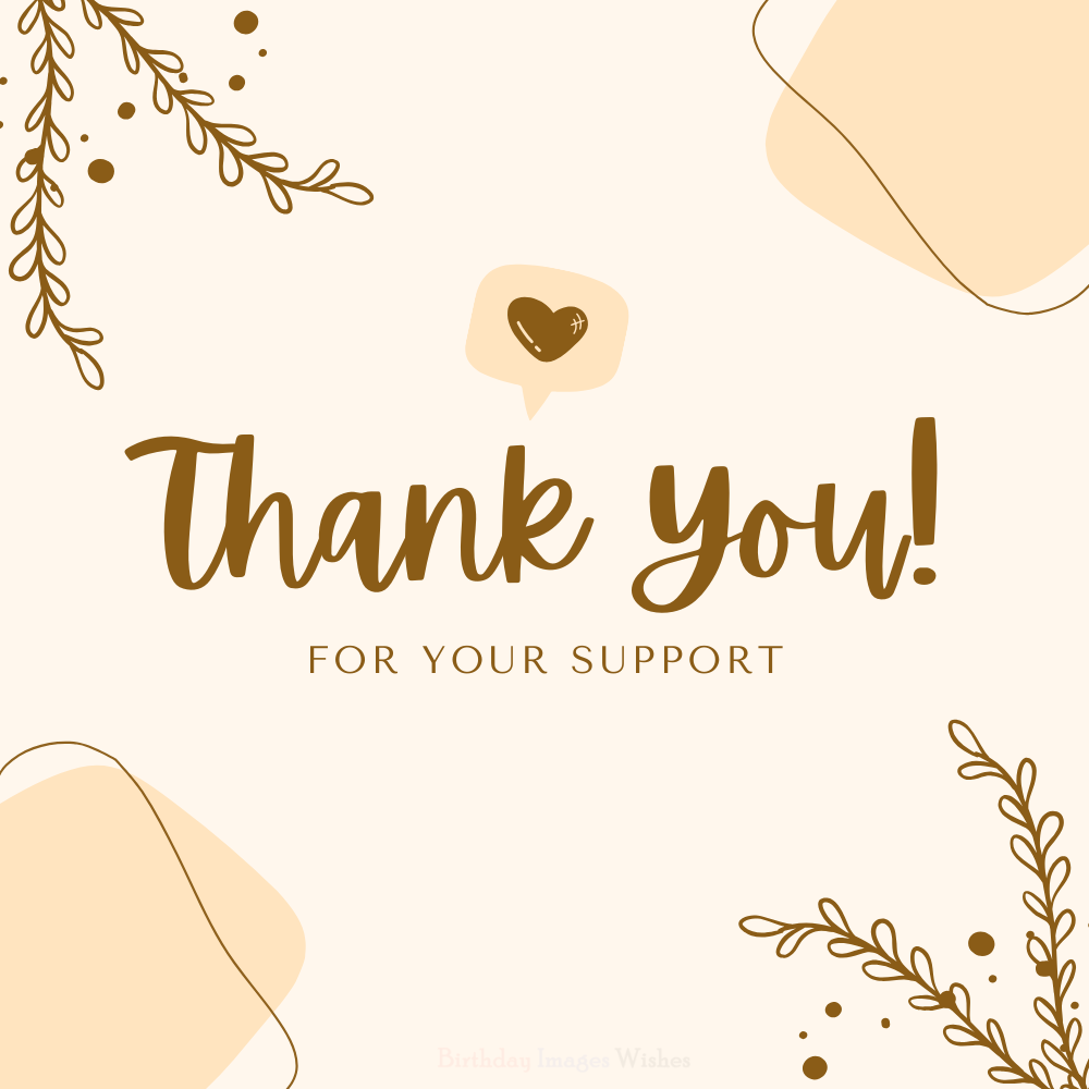 Aesthetic Thank You Images and Wishes – Soft Beige Support Message