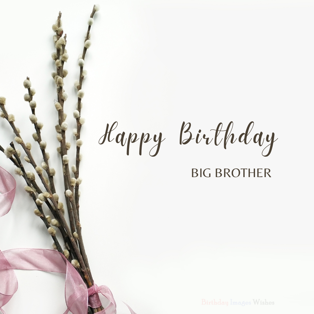 Happy Birthday Big Brother Images & Wishes – Elegant Floral Design Happy Birthday Big Brother Images & Wishes – Elegant Floral Design