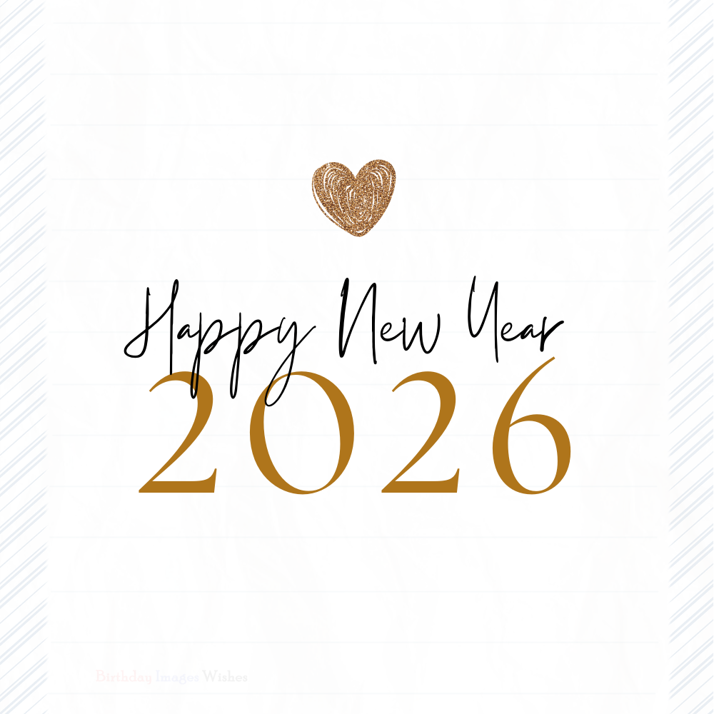 Simple & Aesthetic Happy New Year 2026 Wishes and Images