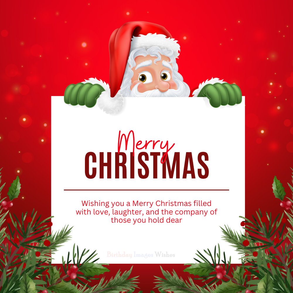 Merry Christmas Images & Wishes – Cute Santa Christmas Greeting Card Image Merry Christmas Images & Wishes – Cute Santa Christmas Greeting Card Image