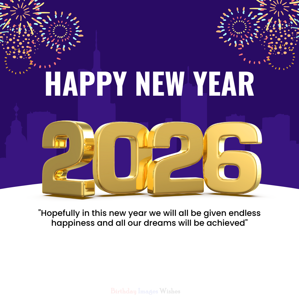 Happy New Year 2026 Fireworks Celebration Images & Wishes