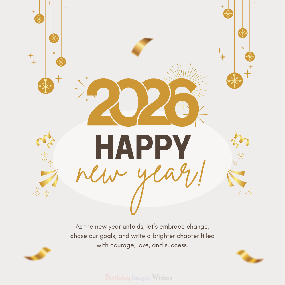 Happy New Year 2026 Elegant Greeting Images & Wishes