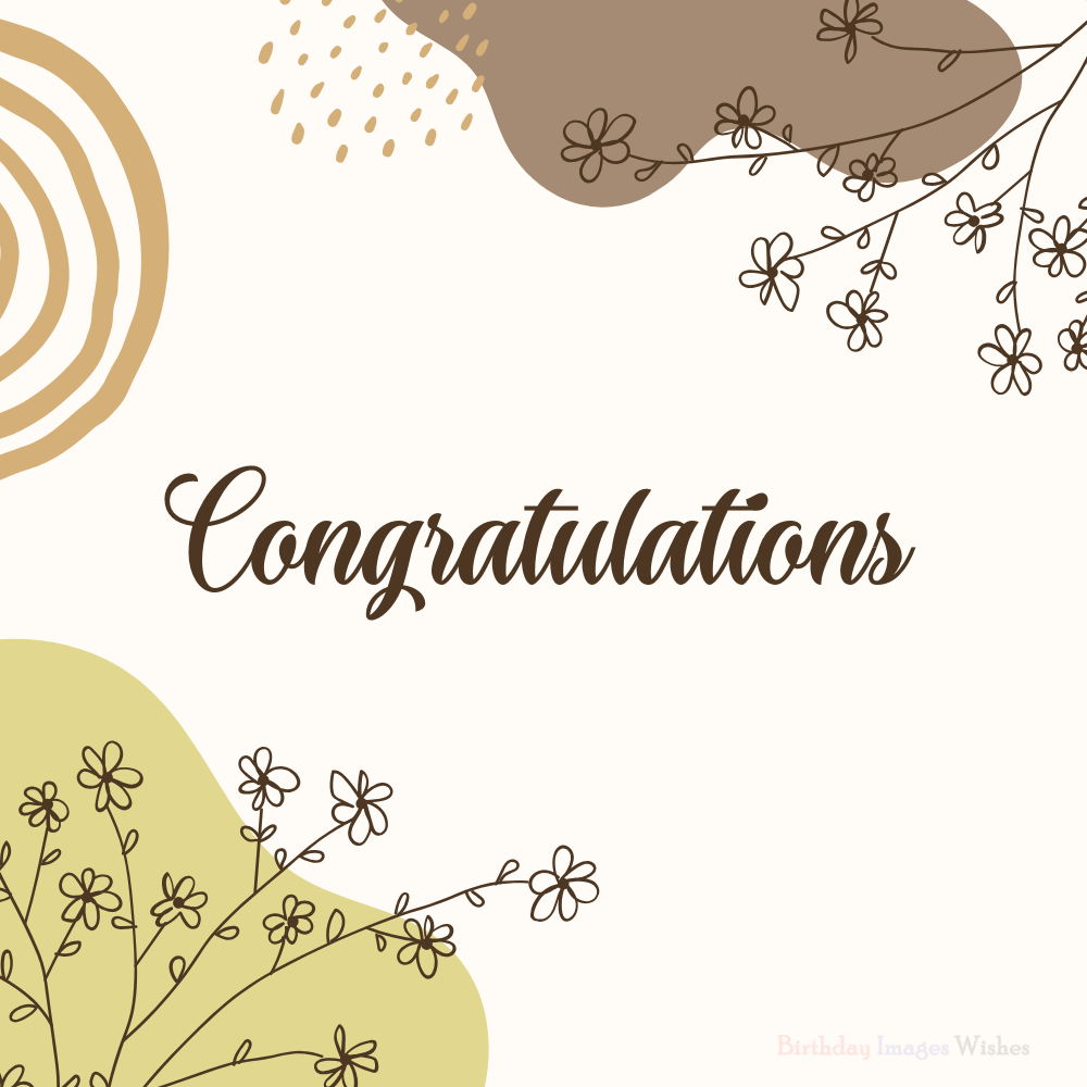 Elegant Congratulations Images with Warm Wishes for Success