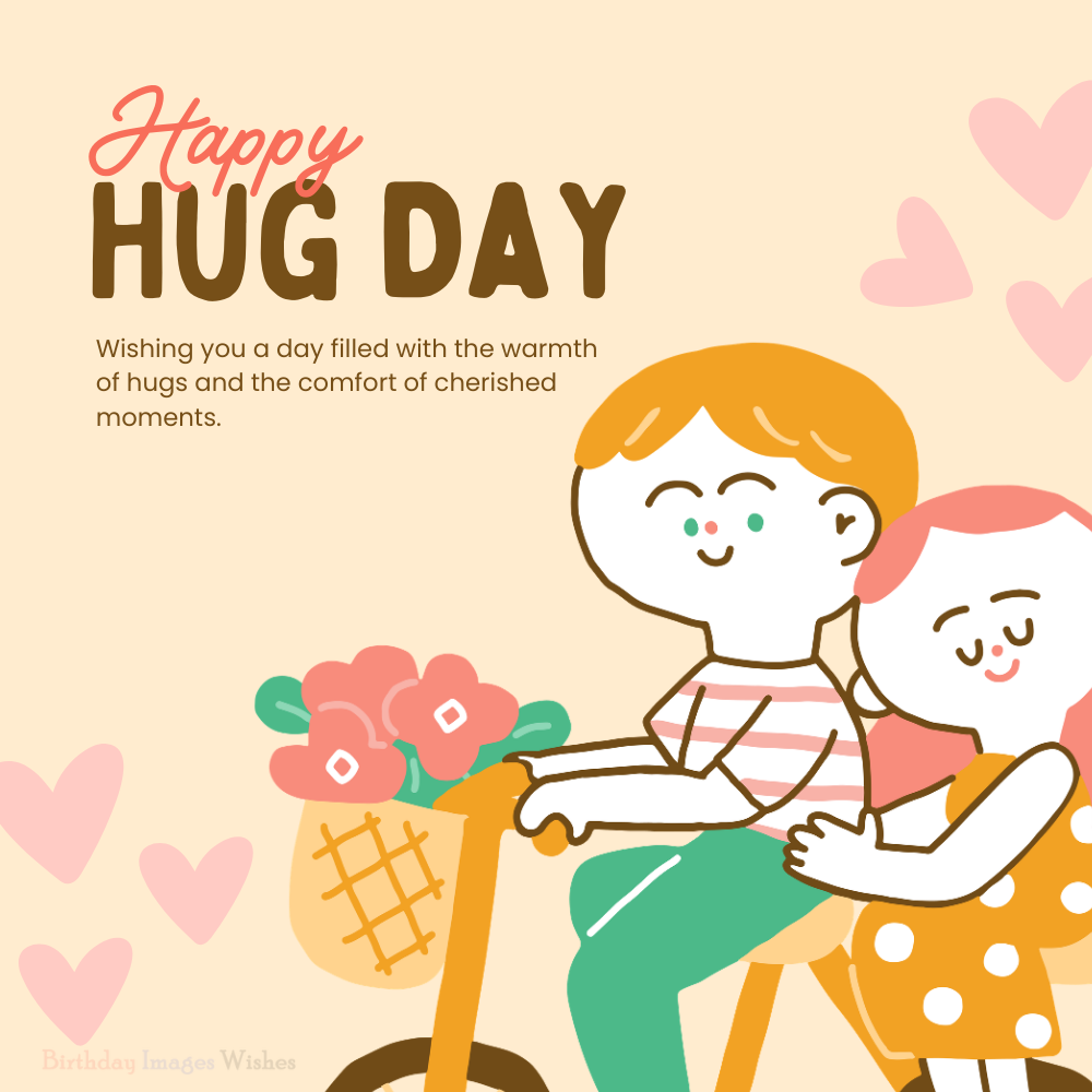 Happy Hug Day Images and Wishes – Cute Illustration Sharing Warmth, Love, and Sweet Moments