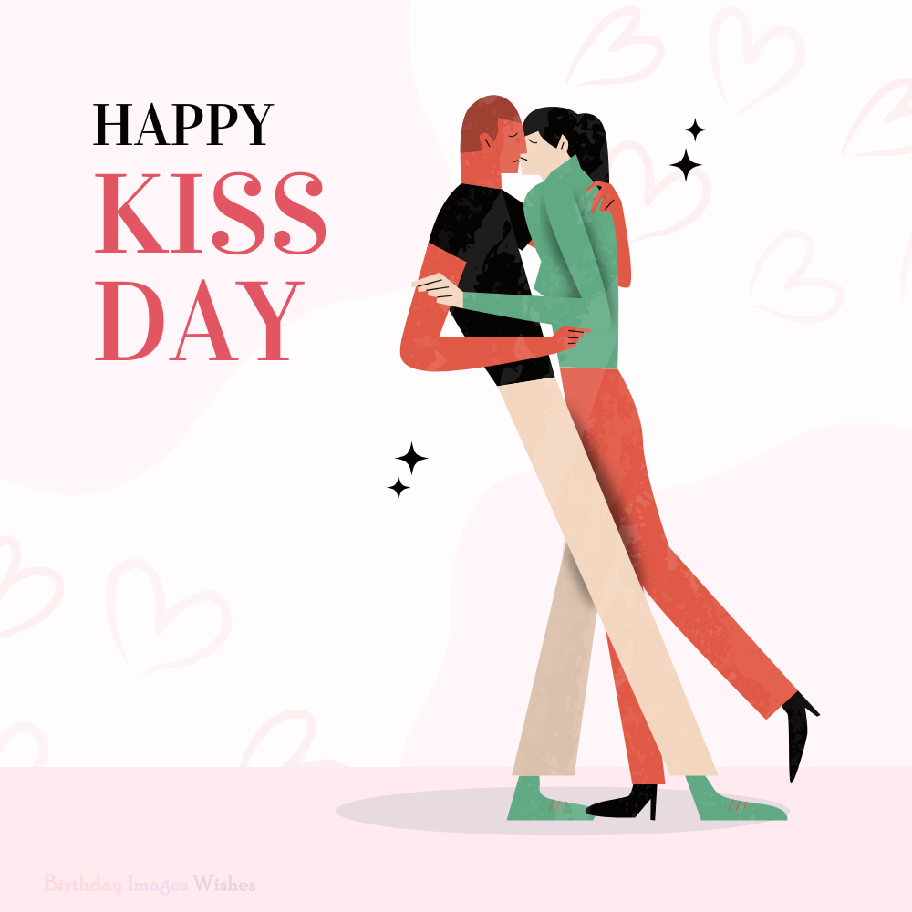 Modern Happy Kiss Day Images and Wishes for Romantic Moments