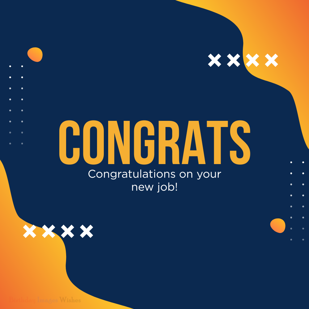 Congratulations Images and Wishes for New Job Success – Modern Professional Greeting