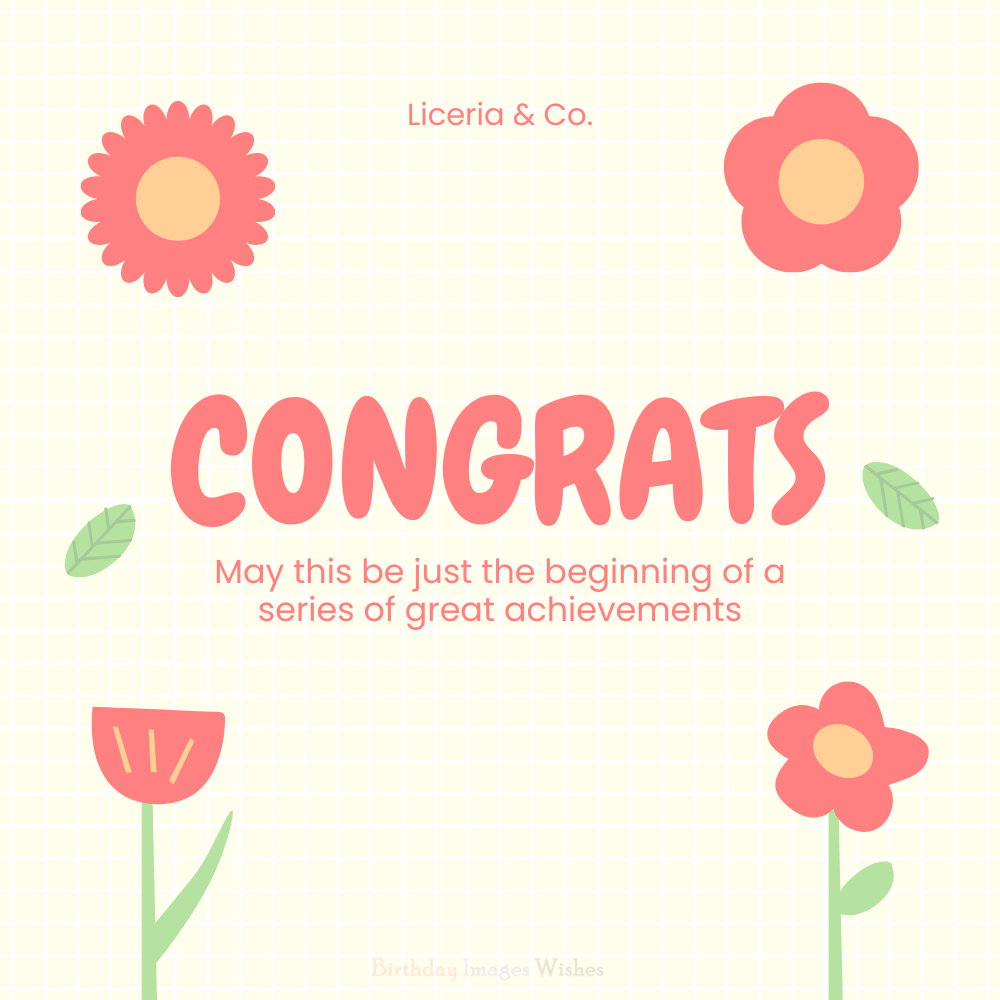 Minimalist Aesthetic Congratulations Images and Wishes for Success and New Beginnings