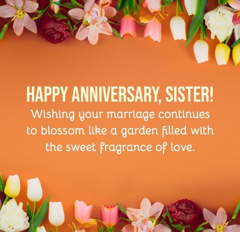Happy Anniversary Sister