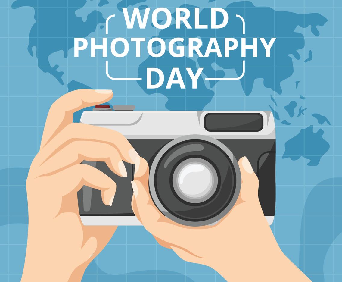 Happy World Photography Day World Photography Day creative camera design