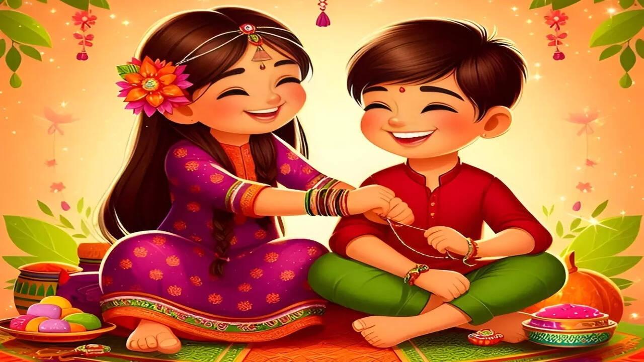 Colorful Happy Rakhi Wishes Image Happy Rakhi Images Collection