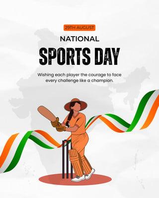 Best Image For National Sports Day Wishes Wishing Happy National Sports Day 2026