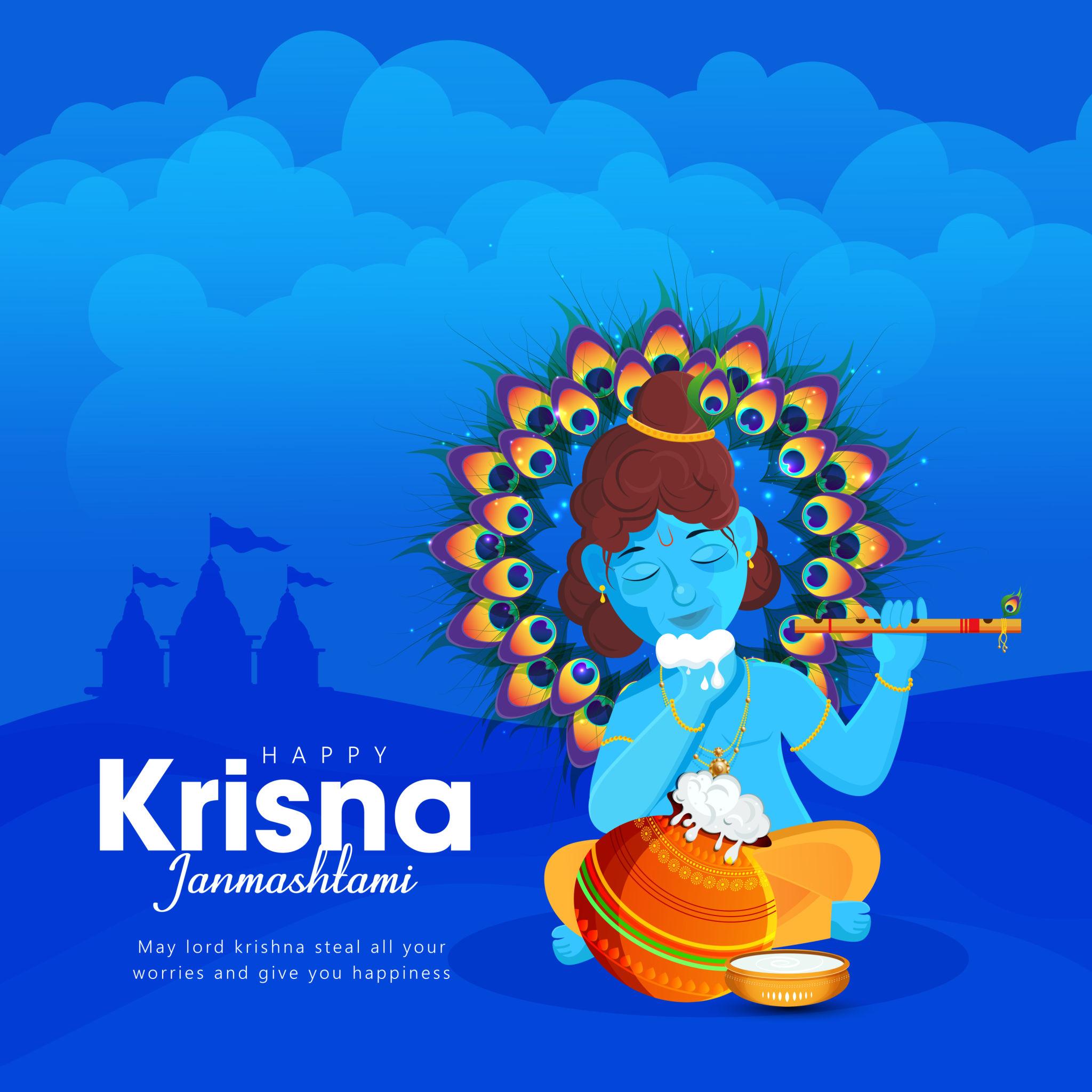 Insta Krishna Janmashtami Images Facebook Insta Post For Krishna Janmashtami