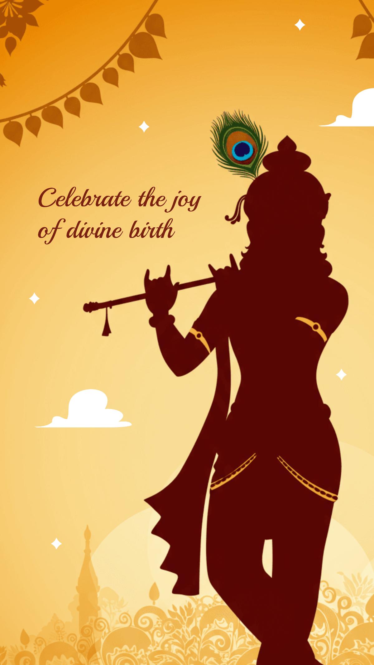 Krishna Janmashtami Social Media Post 